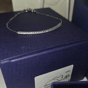 Swarovski Only bracelet White, Rhodium plated